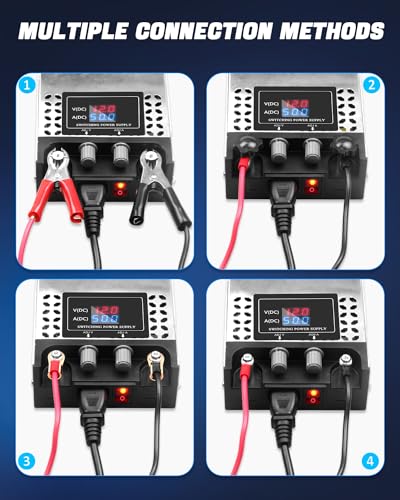 SHNITPWR AC to DC Converter 600W Adjustable Variable Power Supply Universal 110V to 12V Converter 0-15V 0-50A Regulated 5V 6V 9V 12V 14V 15V SMPS Transformer with LCD Display for Led Strip 3D Printer4