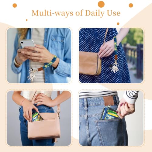 Image of Hancynir Sunflower Slim Wallet Women Credit Card Holder Wristlet RFID Small