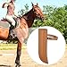 rockible Horse Flag Carrier Adjustable Strap Saddles Accessories,PU Leather Flags Pouch Flag Boot Holder for Family Friends Training