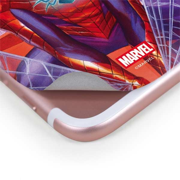 Skinit Decal Phone Skin Compatible with iPhone 8 Plus - Officially Licensed Marvel Spiderman Web Slinger Design
