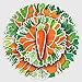 50Pcs Aesthetic Carrot Stickers,Waterproof Vinyl Fresh Orange Vegetable Garden Carrot Stickers for Journaling,Laptop,Water Bottle,Planner,Scrapbook,Phone Case,Luggage,Skateboard,DIY Decor