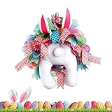 Conejito - Linda Decoración de Pascua Divertida Puerta Estacional,Guirnalda de popo de dibujos animados como decoración de primavera, para ventana, fiesta, jardín, sala de estar, dormitorio, interior