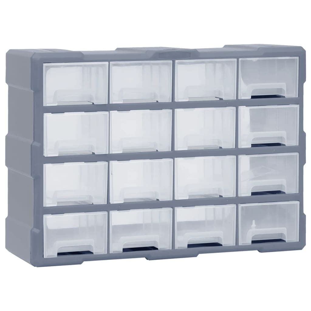 VidaXL Organisateur multi-tiroirs avec 16 tiroirs centraux 52x16x37 cm