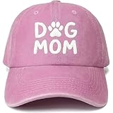 GlamEco Baseball Cap for Women Embroidered Dog Mom...