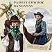 Suhine 12 Pcs Bandanas Bulk for Women Men 22 x 22 Inch Paisley Headband Cowboy Handkerchief Summer Beach Party Costume(Dark Green)