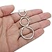 FUNRUN 3 Pairs Stainless Steel Women's Men's Small Hoop Earrings,12mm,15mm,20mm