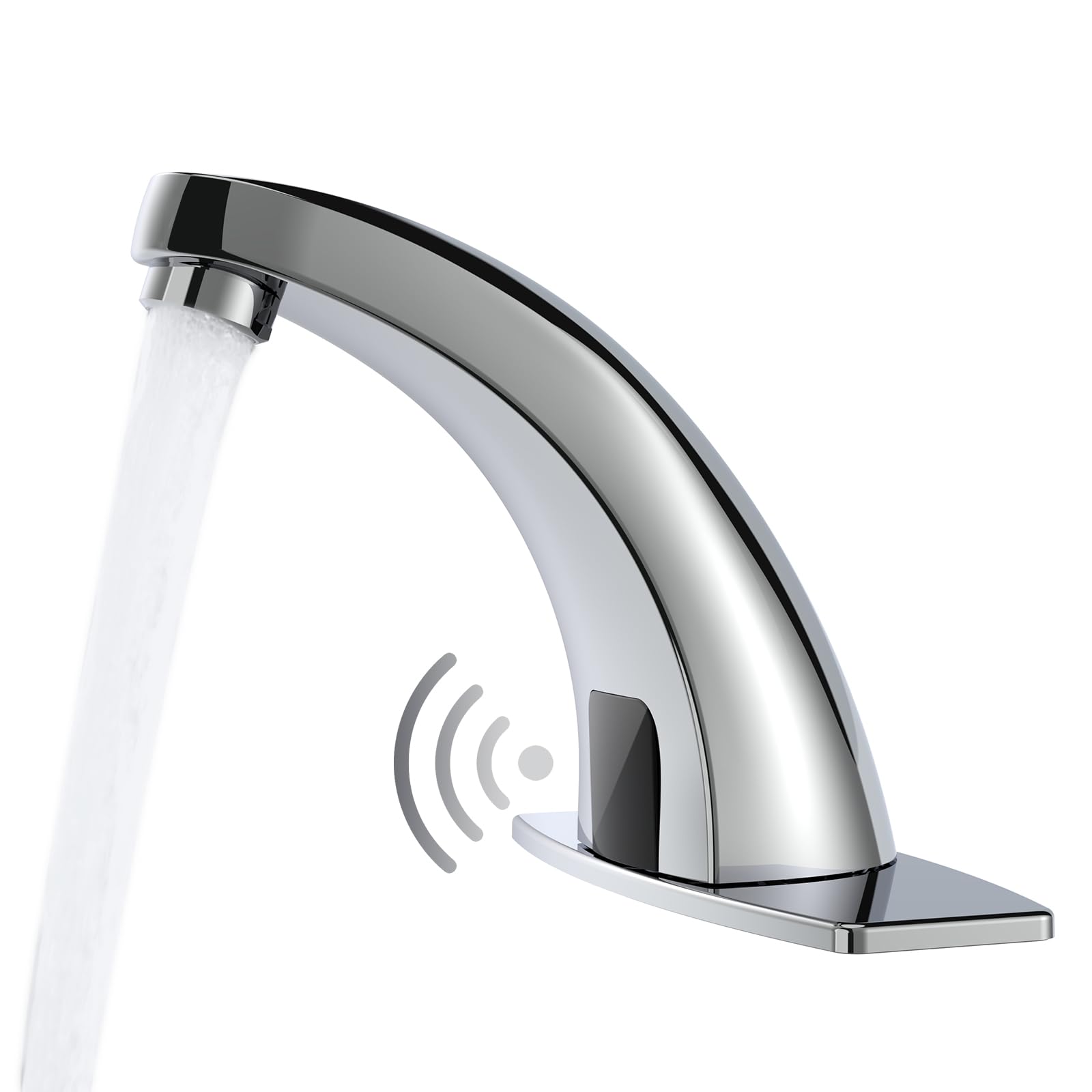 Touchless Bathroom Faucet, Sensor Faucets, Chrome