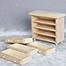 AirAds 1:12 Scale Dollhouse Miniatures Unfinished Wooden furnitures Lot4 Flower Stands