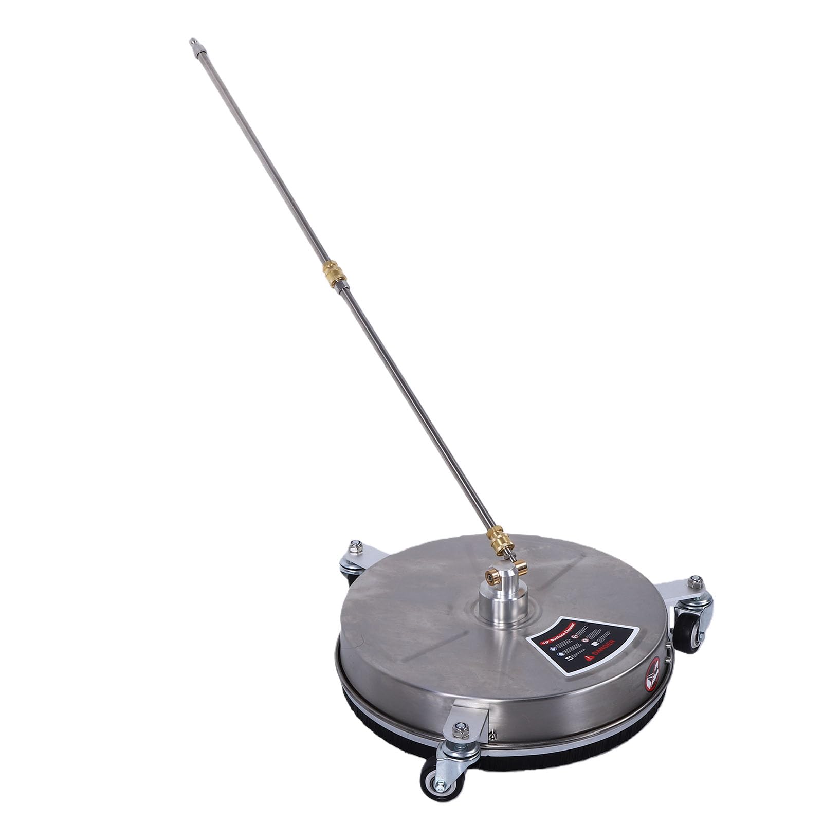 XUMIUZIY Limpiador de Superficies de Lavadora a Presión de 15 Pulgadas de Acero Inoxidable Duradero con Turbo Boost, Ideal para Eliminar Suciedad y Residuos