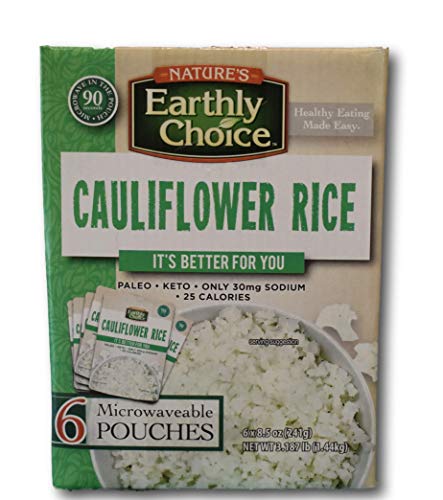 Nature's Earthly Choice Cauliflower Rice - 6 Pouches (6 x 8.5 ounces)