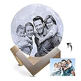 Regalos luna lampara personalizados: es un regalo perfecto para niñas, niños, niños, su ser querido o su novia. Esta luz nocturna es adecuada para dormitorios, habitaciones para bebés, bares, cafés, hoteles, cines, clubes, perfet, valentines para seres queridos o como un gran regalo para niños, familias y amigos.