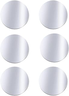 Placa de metal autoadhesiva, 6 unidades, placas metálicas redondas finas con adhesivo 3M para soporte magnético de coche, accesorios de repuesto, banda de metal para teléfono móvil, color