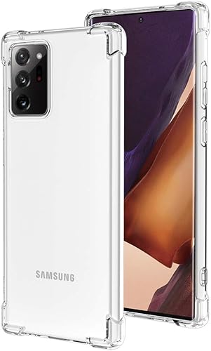 ROSAUI para Galaxy Note 20 Ultra Case Soft TPU Bumper Slim Absorción de Choques Funda Protectora Transparente Cubierta Del Teléfono Anti-Scratch