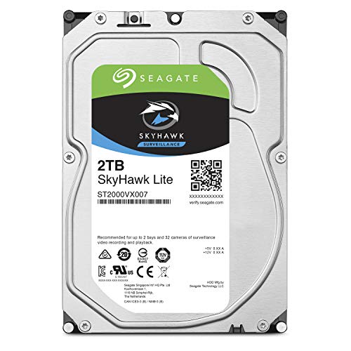 Image of Seagate Skyhawk Lite 2TB Surveillance Internal Hard Drive HDD - 3.5 Inch SATA HDD (ST2000VX007)