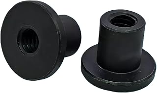 Acoplamiento de eje de brida redonda negra, tuercas en forma de T de acero 45# T12 14 16 18 20 22 24 25 28 30 32 36 38 40, 1 Uds. (Size : T40x8)