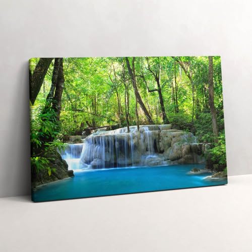 Cascade dans la forêt décoration murale peinte pour créer un coin de relaxation dans votre bureau