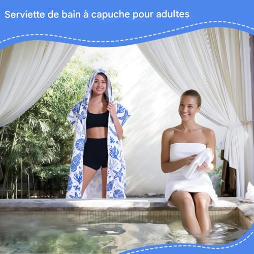 Grandes serviettes de piscine en microfibre pour vacances - 3
