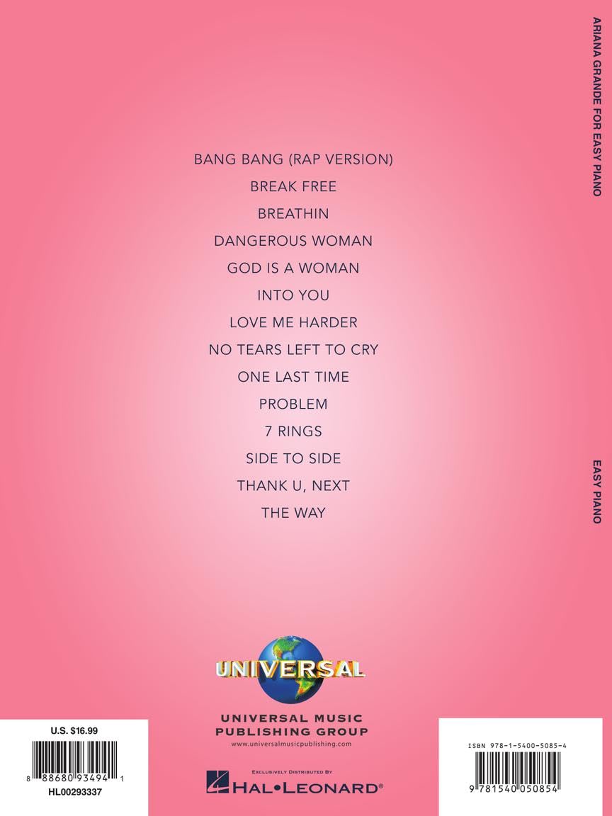 Ariana Grande for Easy Piano