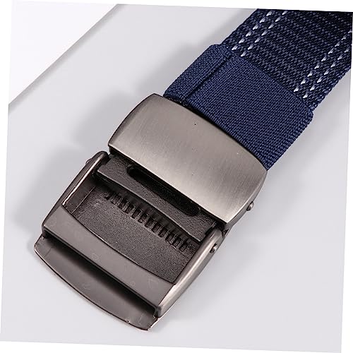 1pc Adjustable Canvas Belt for Men Lightweight Waist Belt Plastic Buckle for Outdoor Training and Daily Wear3