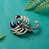 Scorpion Enamel Brooch Pin - Metal Insect Animal Coat Lapel Badge for Women Men Suit Clothes Jewelry #2