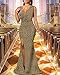 Women's Formal Sleeveless Sparkly Maxi Dress V Neck High Slit Wrap Sexy Gown Cocktail Glitter Maxi Long Dresses Gold