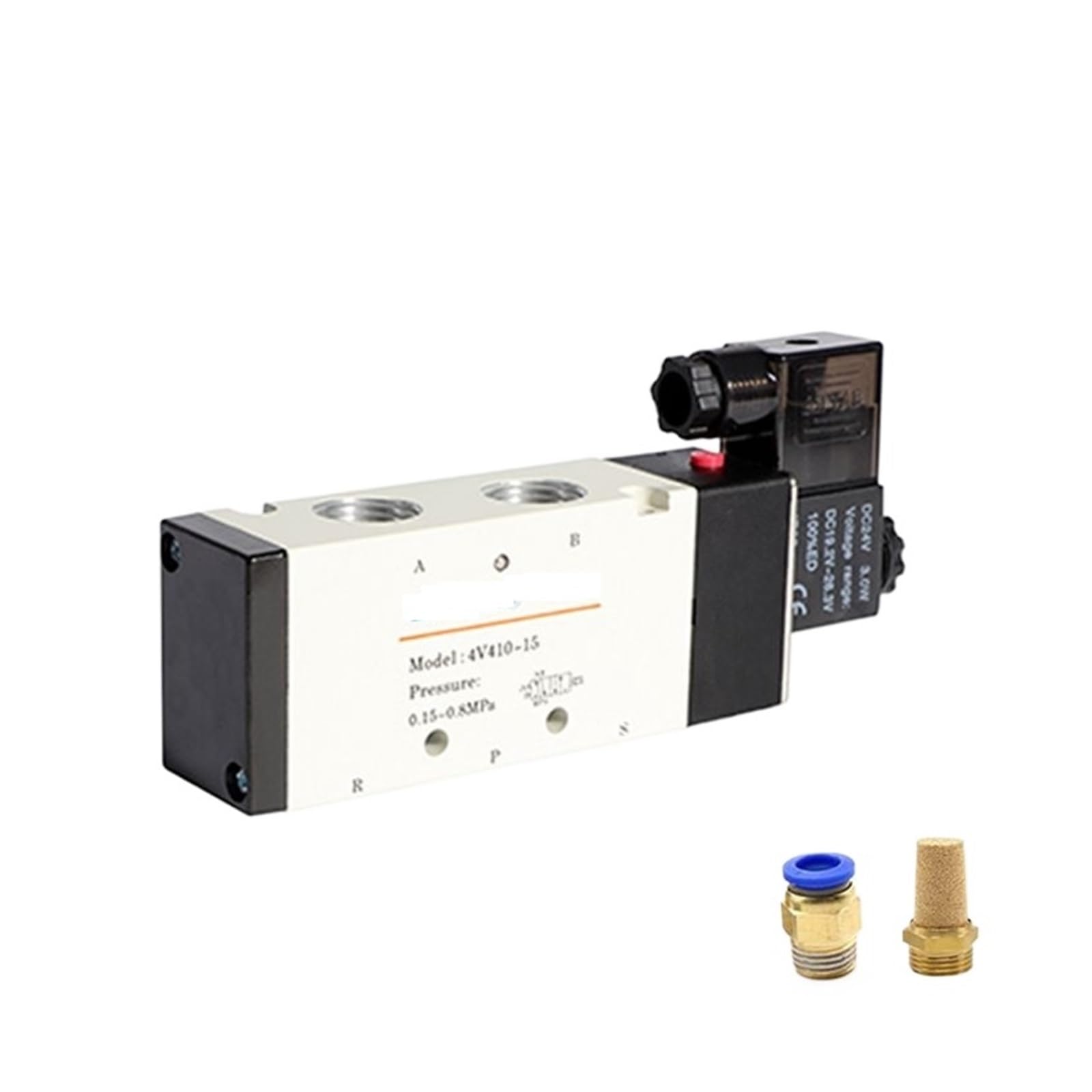 Électrovanne pneumatique 4V410-15 AC 220V sans raccord de distribution