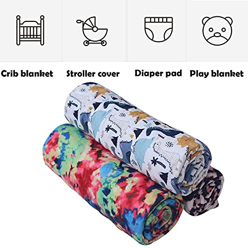 Messy Code Baby Blanket Super Soft Minky Plush Blanket With Double Layer Dotted Backing For Babies,Pink Leopard Printed Reversible Blanket 30X40 Inch #TOP6