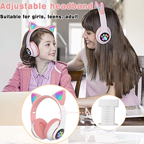 Woukksy Casque Audio pour Enfant avec Micro, Casque Bluetooth sans Fil avec Oreilles de Chat LED, Pliable Casque Enfants… - Les Beatles, Paul McCartney, John Lennon, RIngo Starr, George Harrison Woukksy Casque Audio pour Enfant avec Micro, Casque Bluetooth sans Fil avec Oreilles de Chat LED, Pliable Casque Enfants… – Image 4