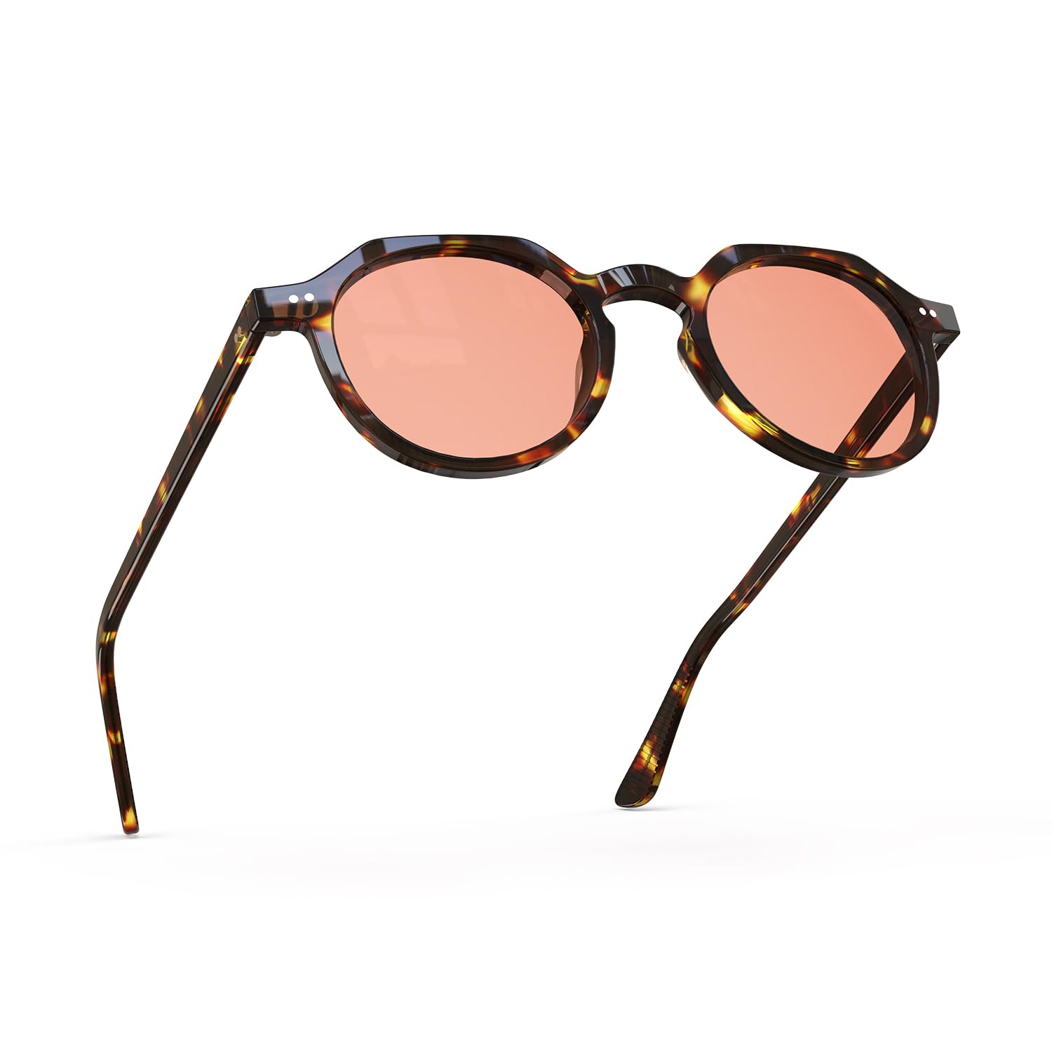 Goiteia FL-Rose Occhiali per emicrania, occhiali per sensibilità alla luce fluorescente e luce LED da ufficio, montatura in acetato fatti a mano con elegante look quotidiano, leggeri