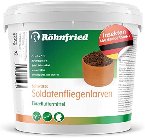 Röhnfried Soldatenfliegenlarven getrocknet - 800 g - Protein & Kalzium ...