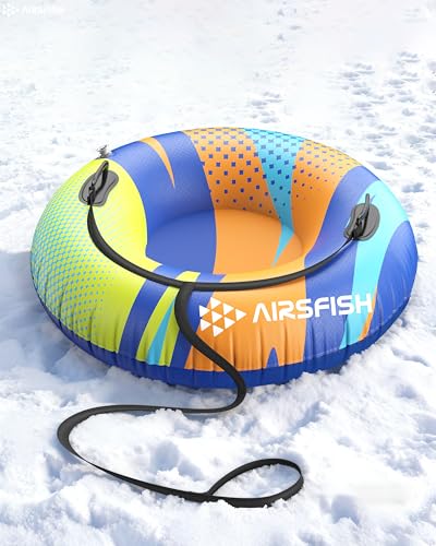 Airsfish Aufblasbare Schlitten Snow Tube mit Towable Leash,47 Zoll...