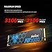 Netac 1TB NVMe PCIe Gen3x4 M.2 Internal Solid State Drive Up to 3,100 MB/s with Aluminum Heatspreader 300TBW, Built for Gaming