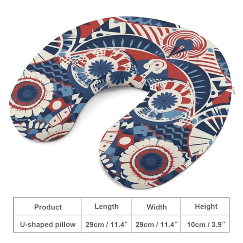 Almohada cervical de espuma viscoelástica portátil U miniatura 2