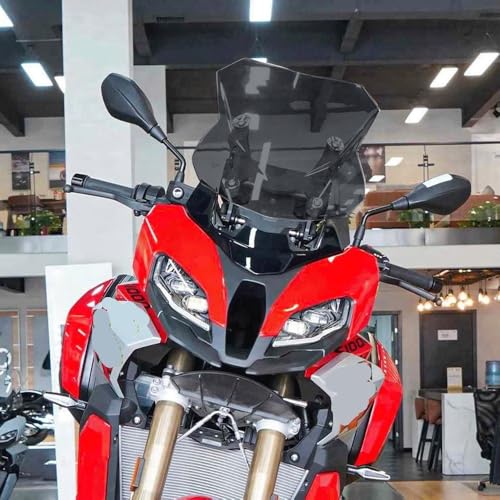 Déflecteur d'air moto S1000XR élargi noir : éliminez la pression du vent sur autoroute