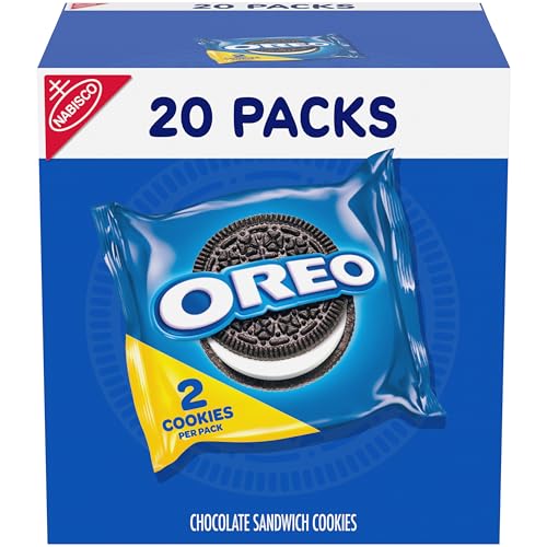 Image of OREO Chocolate Sandwich Cookies, 20 Snack Packs (2 Cookies Per Pack)