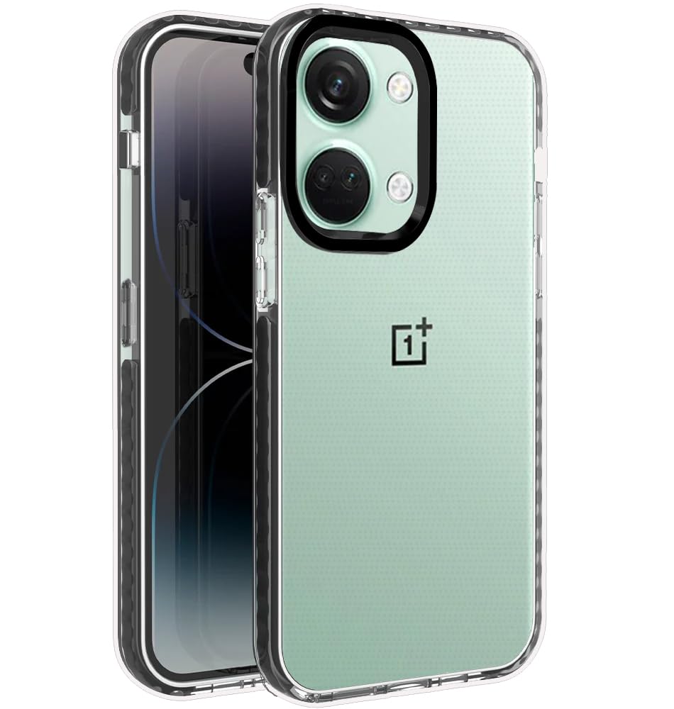 A rtistque Ultra Stylish Back Cover Case for Oneplus Nord 3 5g | Premium Shockproof TPU | Protective Design | OnePlus Nord 3 Bumper Back Cover - Black,Transparent (B0D6RNJT8N) Amazon Price History, Amazon Price Tracker