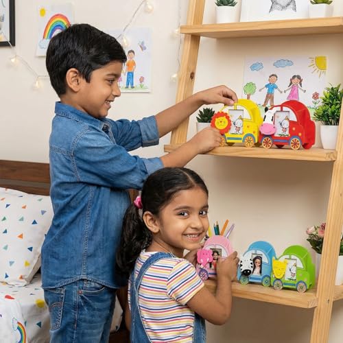 Image of Party Propz Return Gifts for Birthday - 6 Pcs, Return Gift for Kids Age 6-10, Birthday Return Gift for Kids 6-12 | Cute Animal Theme |Photo Frame Pen Holder | Party Favours