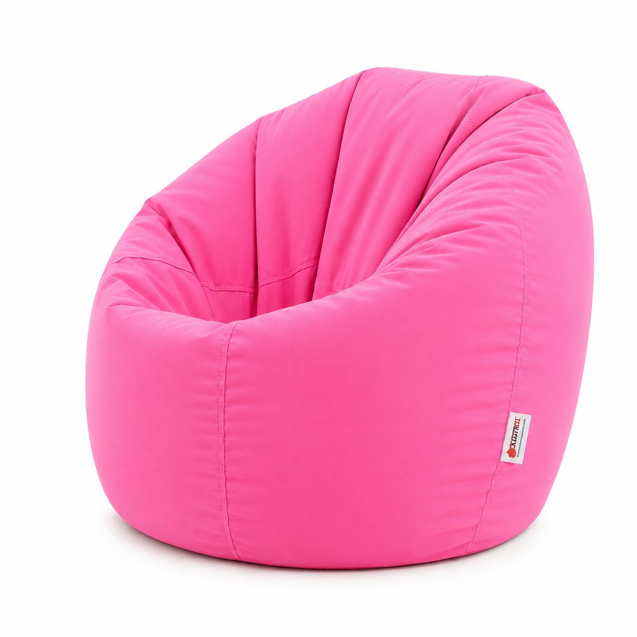 MaxiBean Large Round Beanbag Chair – Perfect for Gaming & Relaxing (PINK)