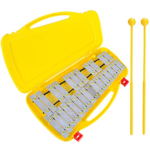 Eastrock Professional Glockenspiel, 27 Notes Xylophone For Kids With Case Two Mallets, Music Teaching, Gifts, Perfectly Tuned Instrument #TOP5