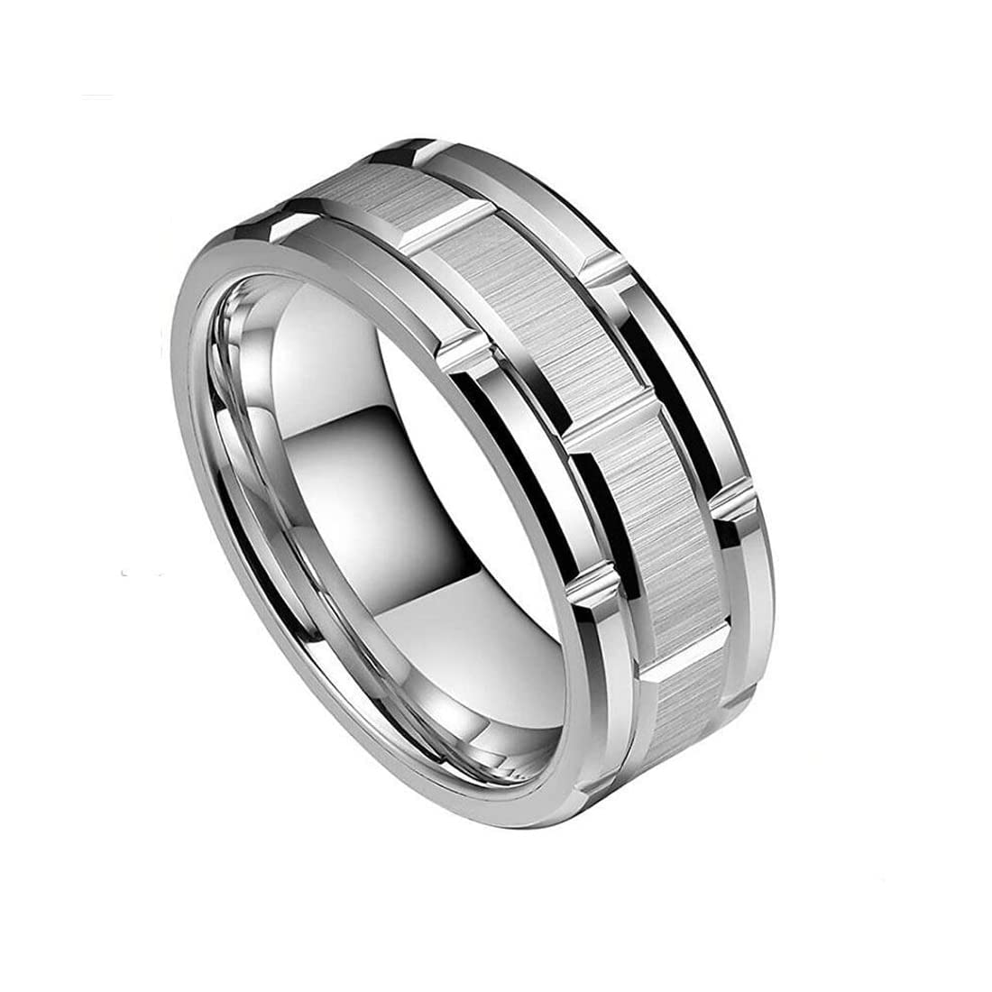 MEENAZ Silver Ring for Men Mens couples gents unisex Boys Boyfriend Friends Stainless Steel thumb Band Stylish adjustable proposal Couple Platinum combo Valentine Anniversary chain Finger RINGS 124_20 (B0BSR455ZC) Amazon Price History, Amazon Price Tracker