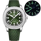 LACZ DENTON Pagani Design YS031 - Orologio automatico da uomo Miyota 8215, movimento meccanico da 41 mm, in acciaio inox, analogico, quadrante in zaffiro sintetico, impermeabile fino a 100 m