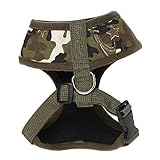 COLLBATH Arné Ajustable para Perro De Lona Talla XS En Color Camuflaje Arné De Ligero y Cómodo para Cachorros y Perros Pequeños