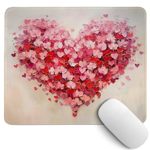 PaJiaNi Red Valentine Hearts Mouse Pad,Red Heart...