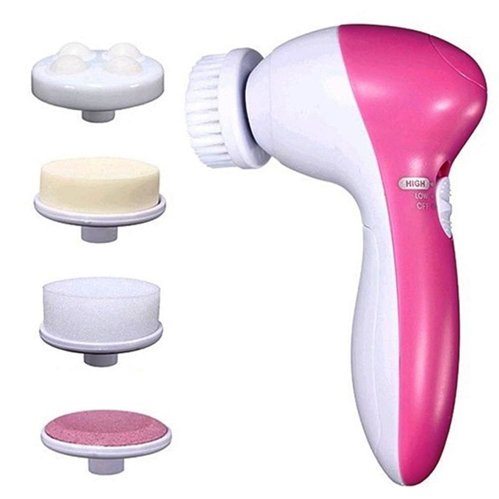 SHOMEX Battery Powered 5 in 1 Beauty Care Massager Beauty and Clean Set Face Beauty Massager-image-12