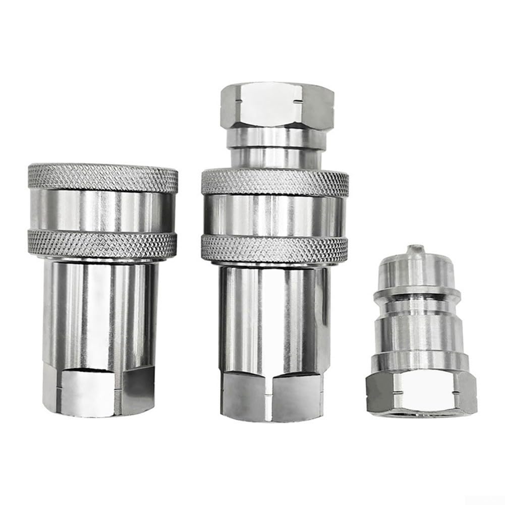 Accoppiatore rapido idraulico per trattore con opzioni di filettatura NPT 1/4 e 3/8 compatibili con ISO7241 A 6600 più veloce AN (NPT1/4-maschio)