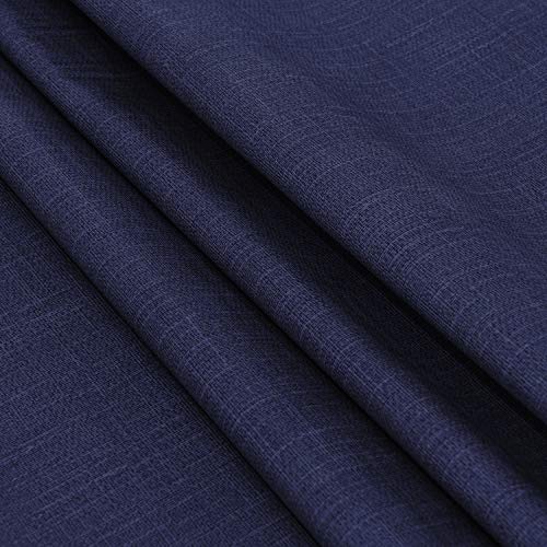 Image of sancua 100% Waterproof Rectangle PVC Tablecloth - 54 x 78 Inch - Oil Proof Spill Proof Vinyl Table Cloth, Wipe Clean Table Cover for Dining Tables, Buffet Parties and Camping, Navy