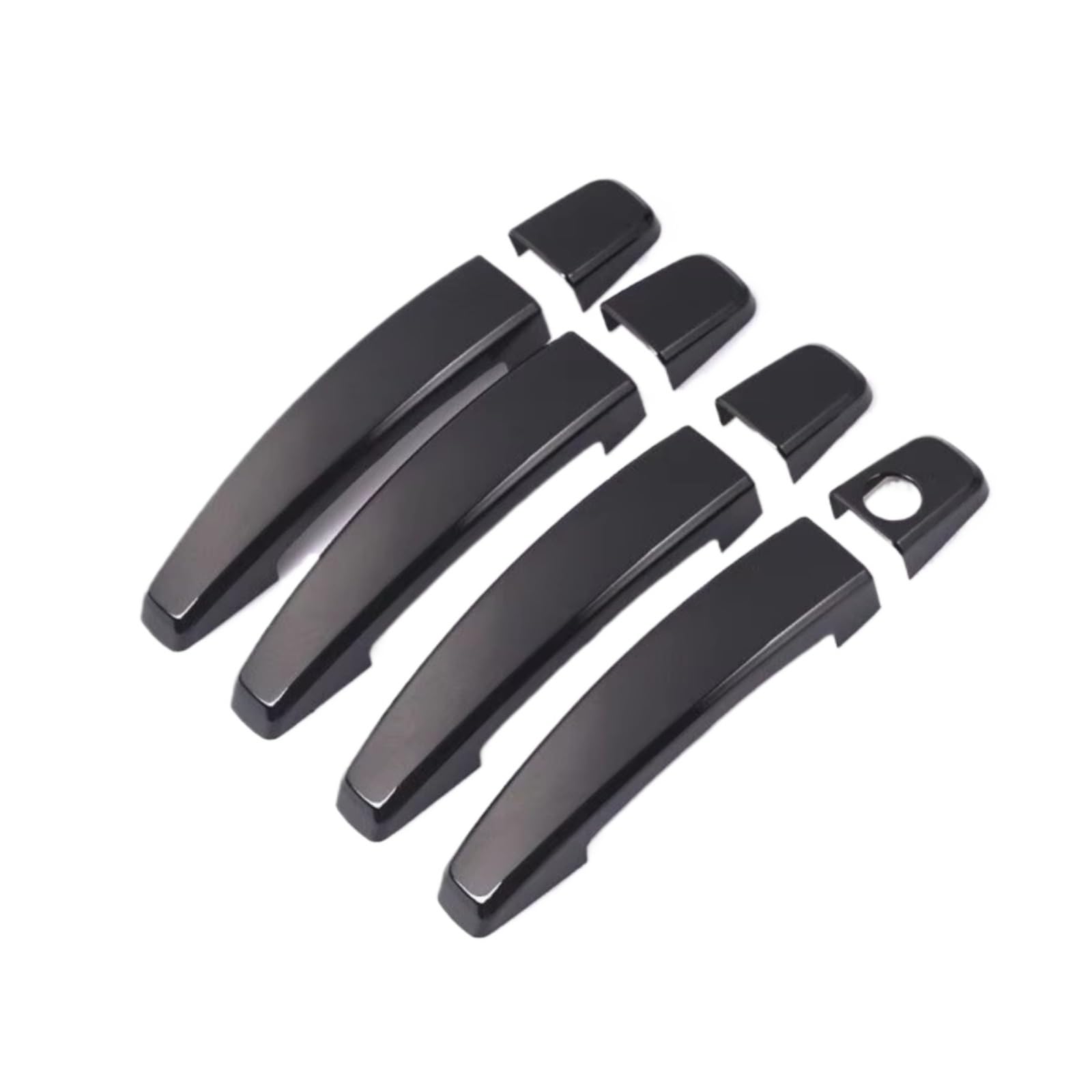 Dspolimv Black Outer Door Handle Cap Compatible With Chevrolet For Cruze 2008-2013 For Captiva 2006-2013 Chrome Car Door Handle Cover Trim Stickers Styling(Black)