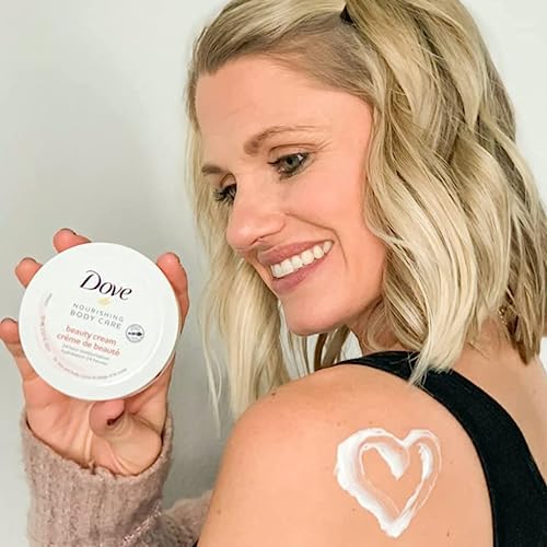 Dove Nourishing Body Care, Face, Hand, And Body Beauty Cream For Normal To Dry Skin Lotion For Women With 24-Hour Moisturization, 3 Pack, 5.07 Oz Each Jar #TOP6