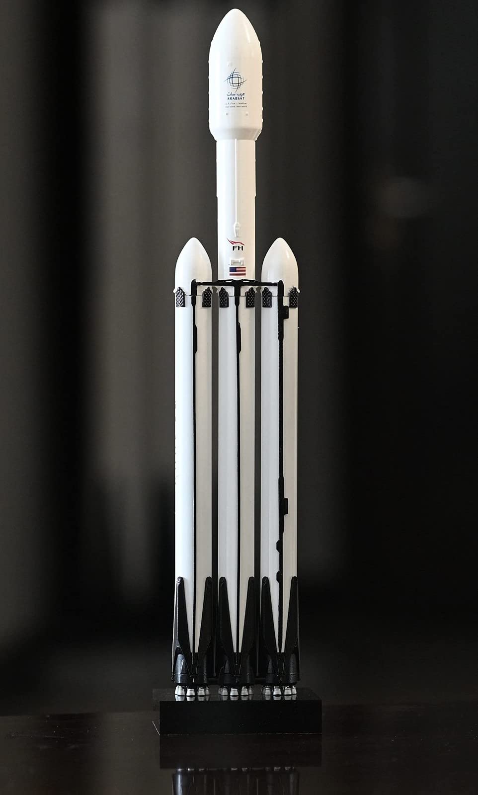 Modèle de Fusée Heavy Falcon 1:233, Modèle Aérospatial FH en Résine Simulée Et Décorations de Bureau, Un Excellent Cadeau Les Passionnés d'aérospatiale