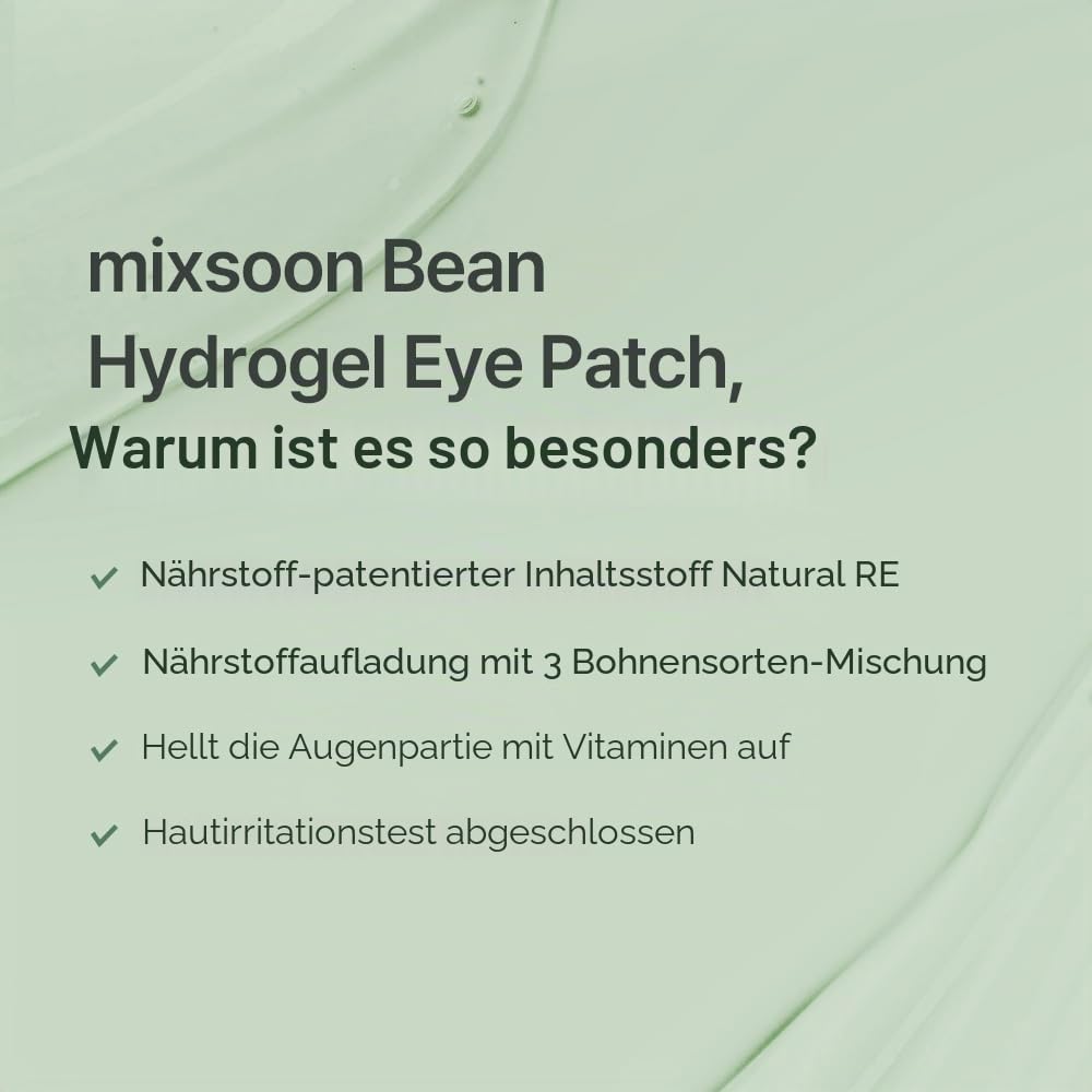 mixsoon Cica-Hyal Hydrogel Augen-Pads – Kühlende Cica-Augenpads mit 10 Arten Hyaluronsäure & Niacinamid, hydratisieren tiefenwirksam, polstern auf und sorgen für klare, vitale Haut, 60 Stück